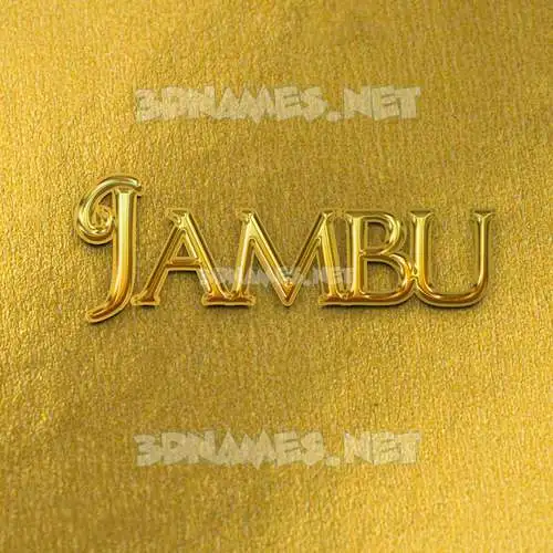 jambu in All Gold style - 3D name wallpaper jambu in All Gold style - 3D name wallpaper