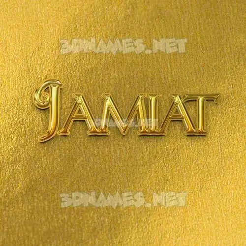 jamiat in All Gold style - 3D name wallpaper jamiat in All Gold style - 3D name wallpaper