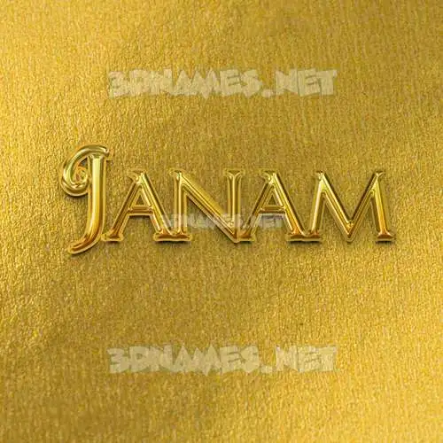 janam in All Gold style - 3D name wallpaper janam in All Gold style - 3D name wallpaper