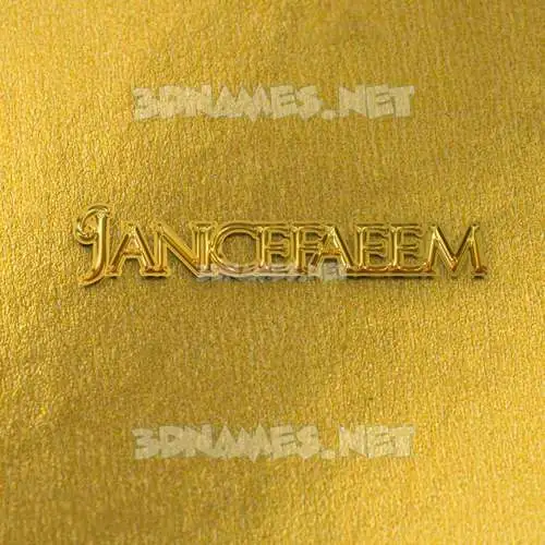 janicefaeem in All Gold style - 3D name wallpaper janicefaeem in All Gold style - 3D name wallpaper