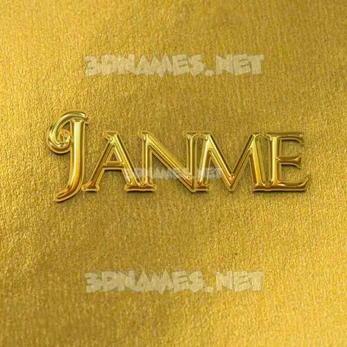 janme in All Gold style - 3D name wallpaper janme in All Gold style - 3D name wallpaper