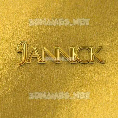 jannick in All Gold style - 3D name wallpaper jannick in All Gold style - 3D name wallpaper