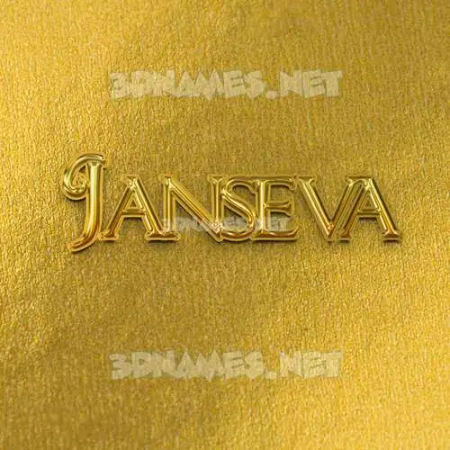 janseva in All Gold style - 3D name wallpaper janseva in All Gold style - 3D name wallpaper