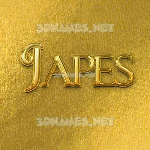 japes in All Gold style - 3D name wallpaper japes in All Gold style - 3D name wallpaper