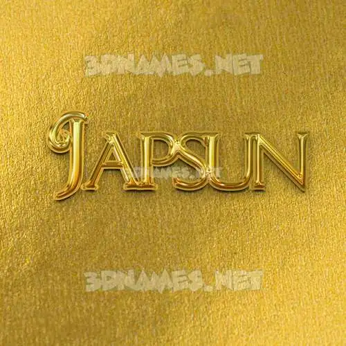 japsun in All Gold style - 3D name wallpaper japsun in All Gold style - 3D name wallpaper