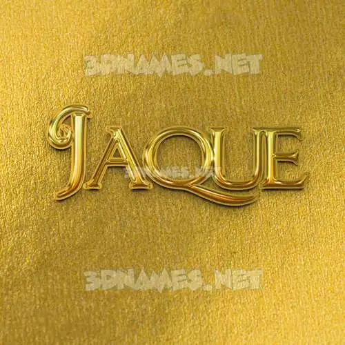 jaque in All Gold style - 3D name wallpaper jaque in All Gold style - 3D name wallpaper