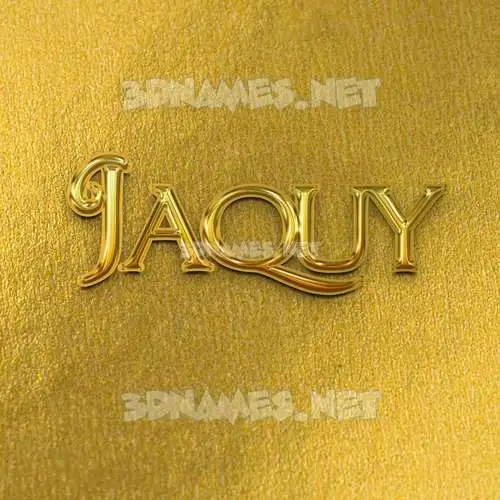 jaquy in All Gold style - 3D name wallpaper jaquy in All Gold style - 3D name wallpaper