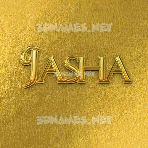 jasha in All Gold style - 3D name wallpaper jasha in All Gold style - 3D name wallpaper