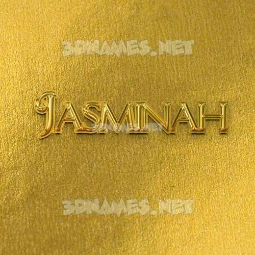 jasminah in All Gold style - 3D name wallpaper jasminah in All Gold style - 3D name wallpaper