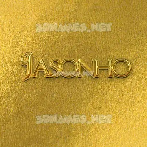 jasonho in All Gold style - 3D name wallpaper jasonho in All Gold style - 3D name wallpaper