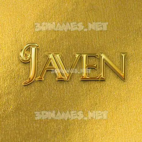 javen in All Gold style - 3D name wallpaper javen in All Gold style - 3D name wallpaper