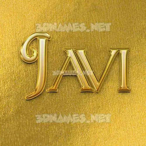 javi in All Gold style - 3D name wallpaper javi in All Gold style - 3D name wallpaper