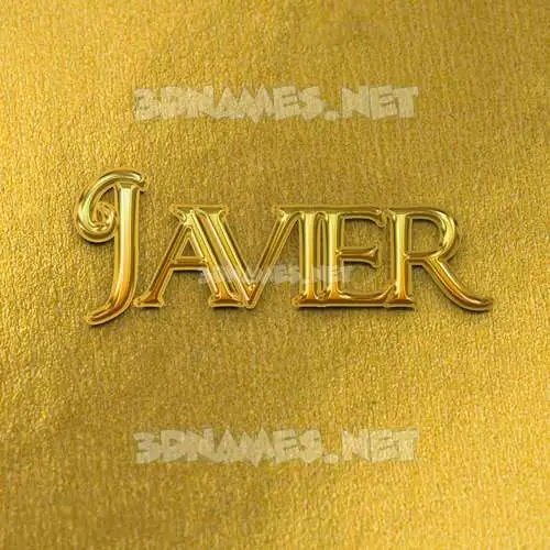 javier in All Gold style - 3D name wallpaper javier in All Gold style - 3D name wallpaper