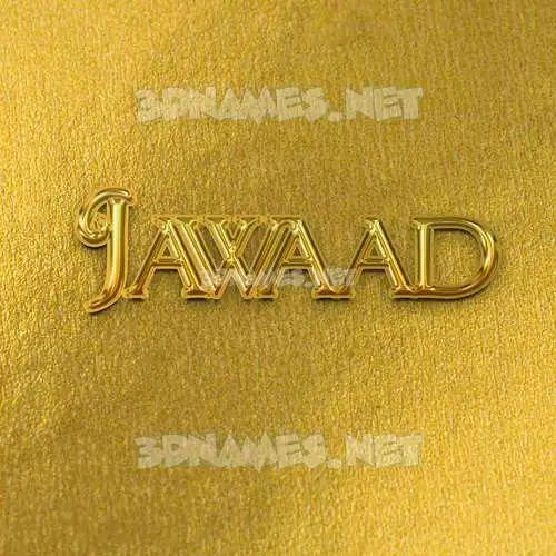 jawaad in All Gold style - 3D name wallpaper jawaad in All Gold style - 3D name wallpaper