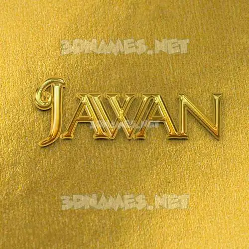 jawan in All Gold style - 3D name wallpaper jawan in All Gold style - 3D name wallpaper