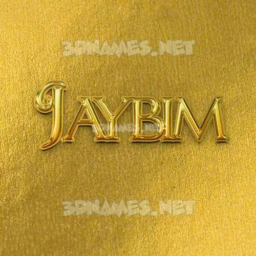 jaybim in All Gold style - 3D name wallpaper jaybim in All Gold style - 3D name wallpaper