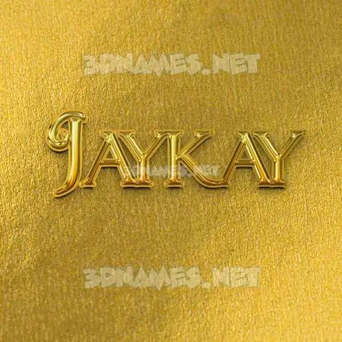 jaykay in All Gold style - 3D name wallpaper