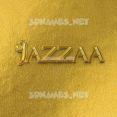 jazzaa in All Gold style - 3D name wallpaper jazzaa in All Gold style - 3D name wallpaper