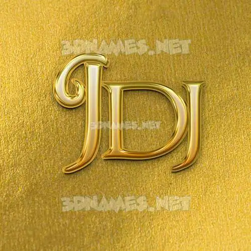jdj in All Gold style - 3D name wallpaper jdj in All Gold style - 3D name wallpaper