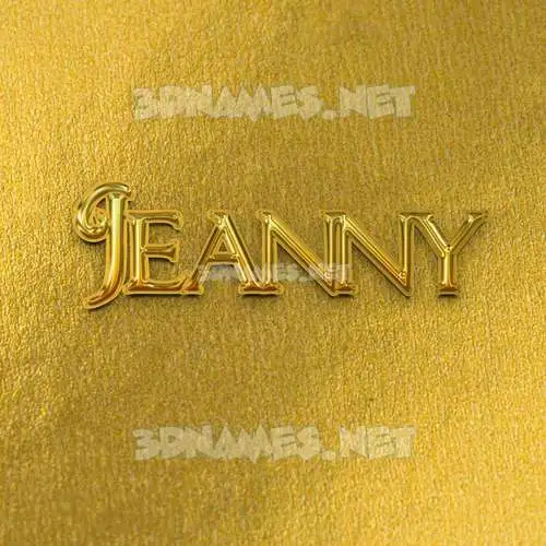 jeanny in All Gold style - 3D name wallpaper jeanny in All Gold style - 3D name wallpaper