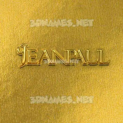 jeanpaul in All Gold style - 3D name wallpaper jeanpaul in All Gold style - 3D name wallpaper