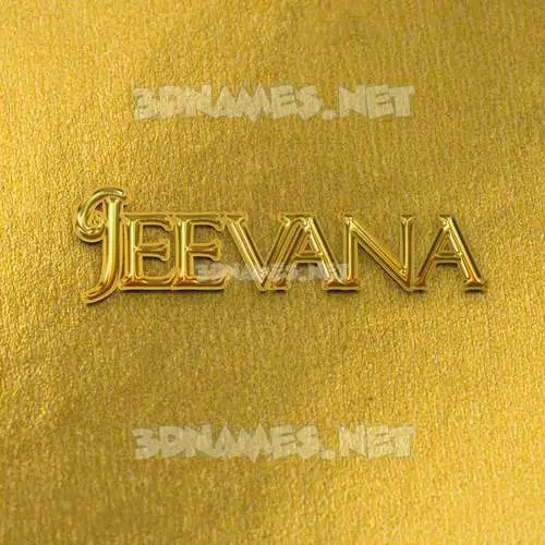 jeevana in All Gold style - 3D name wallpaper jeevana in All Gold style - 3D name wallpaper