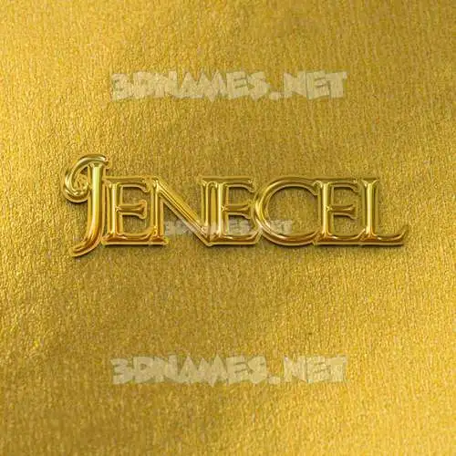 jenecel in All Gold style - 3D name wallpaper jenecel in All Gold style - 3D name wallpaper