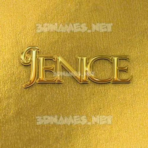 jenice in All Gold style - 3D name wallpaper jenice in All Gold style - 3D name wallpaper