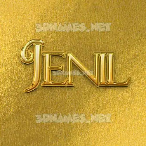 jenil in All Gold style - 3D name wallpaper jenil in All Gold style - 3D name wallpaper