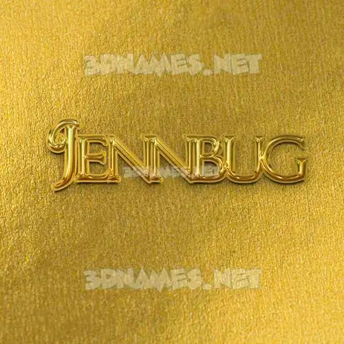 jennbug in All Gold style - 3D name wallpaper jennbug in All Gold style - 3D name wallpaper