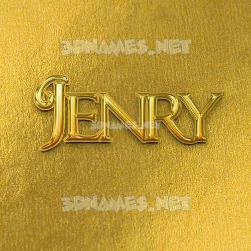 jenry in All Gold style - 3D name wallpaper jenry in All Gold style - 3D name wallpaper