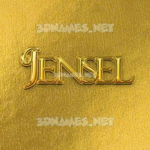 jensel in All Gold style - 3D name wallpaper jensel in All Gold style - 3D name wallpaper