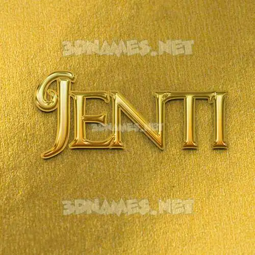 jenti in All Gold style - 3D name wallpaper jenti in All Gold style - 3D name wallpaper