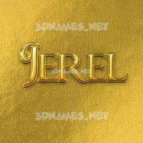 jerel in All Gold style - 3D name wallpaper jerel in All Gold style - 3D name wallpaper