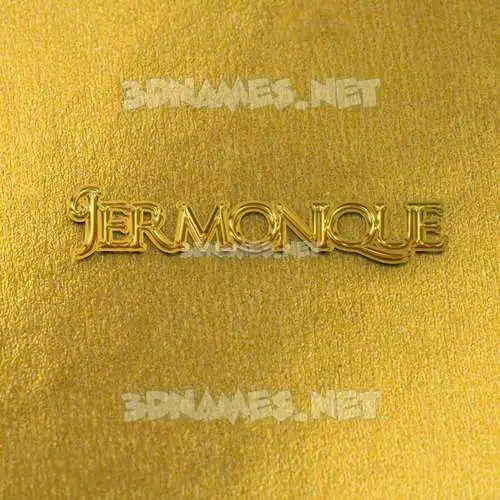 jermonique in All Gold style - 3D name wallpaper jermonique in All Gold style - 3D name wallpaper