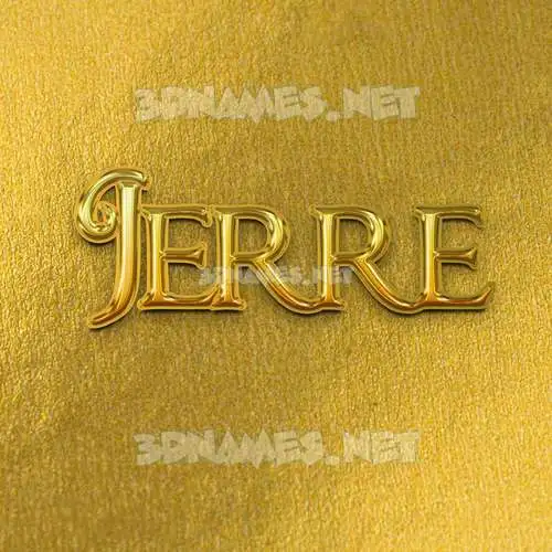 jerre in All Gold style - 3D name wallpaper jerre in All Gold style - 3D name wallpaper