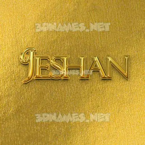jeshan in All Gold style - 3D name wallpaper jeshan in All Gold style - 3D name wallpaper