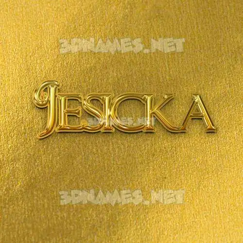 jesicka in All Gold style - 3D name wallpaper jesicka in All Gold style - 3D name wallpaper