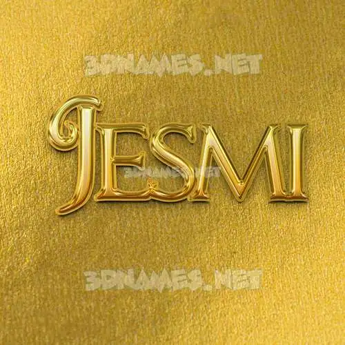 jesmi in All Gold style - 3D name wallpaper jesmi in All Gold style - 3D name wallpaper