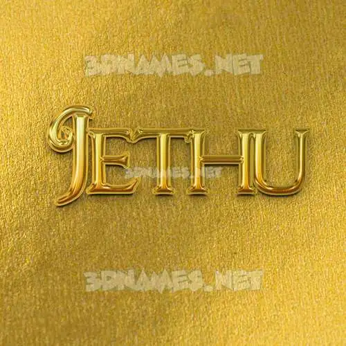jethu in All Gold style - 3D name wallpaper jethu in All Gold style - 3D name wallpaper