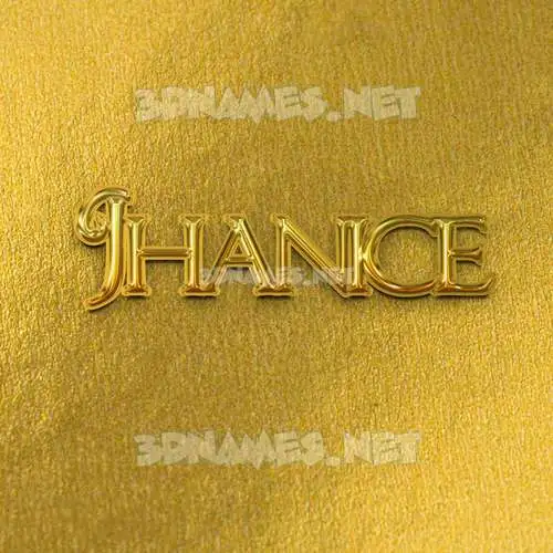 jhanice in All Gold style - 3D name wallpaper jhanice in All Gold style - 3D name wallpaper