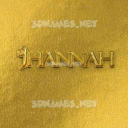jhannah in All Gold style - 3D name wallpaper jhannah in All Gold style - 3D name wallpaper
