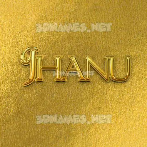 jhanu in All Gold style - 3D name wallpaper jhanu in All Gold style - 3D name wallpaper