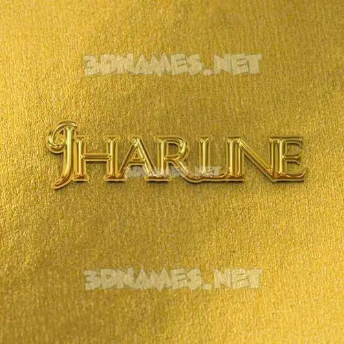 jharline in All Gold style - 3D name wallpaper jharline in All Gold style - 3D name wallpaper