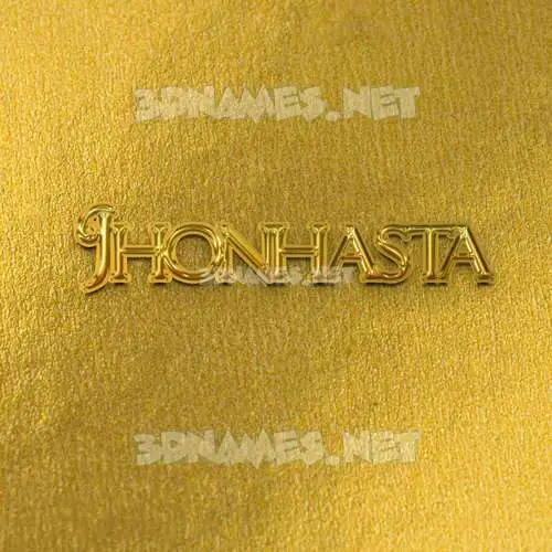 jhonhasta in All Gold style - 3D name wallpaper jhonhasta in All Gold style - 3D name wallpaper
