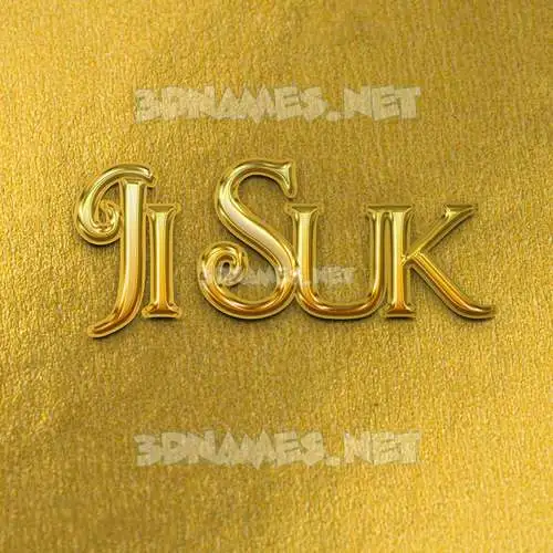 ji suk in All Gold style - 3D name wallpaper ji suk in All Gold style - 3D name wallpaper