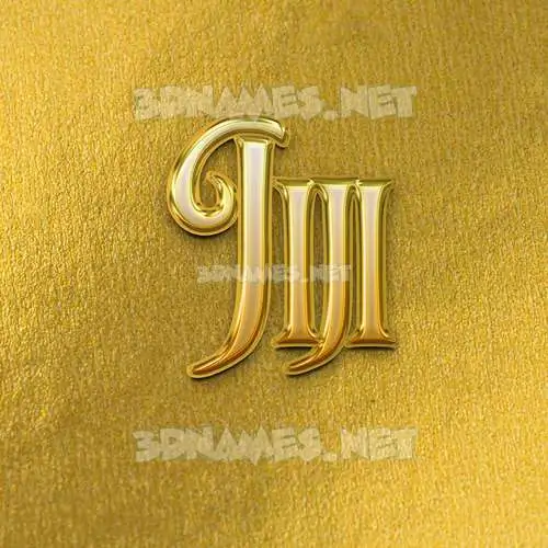 jiji in All Gold style - 3D name wallpaper jiji in All Gold style - 3D name wallpaper