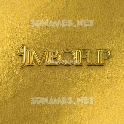 jimboiflip in All Gold style - 3D name wallpaper jimboiflip in All Gold style - 3D name wallpaper