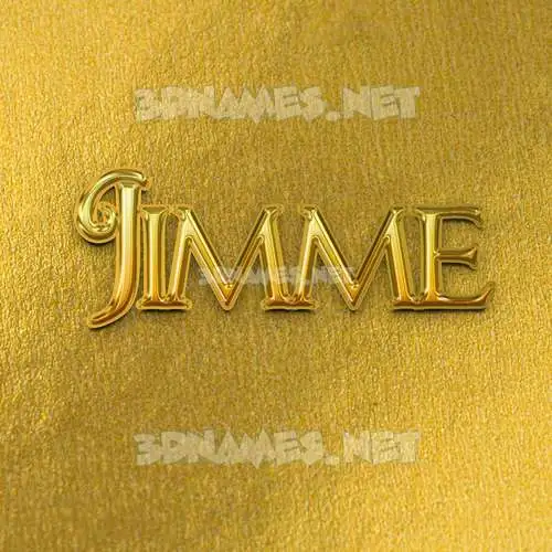jimme in All Gold style - 3D name wallpaper