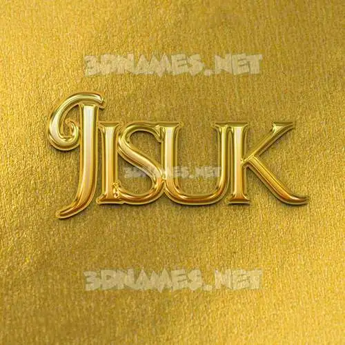 jisuk in All Gold style - 3D name wallpaper jisuk in All Gold style - 3D name wallpaper